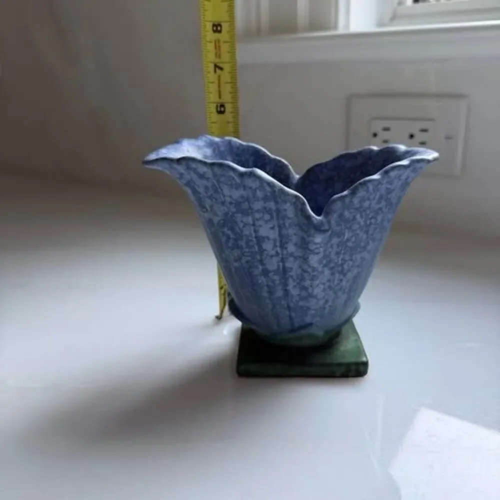 Antique Weller Pottery Blue Sydonia Vase